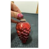 Antique German red  Grape  Kugel   Christmas