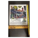 Repop metal Railroad sign aprox 10ï¿½x12ï¿½.  Erie