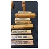 Wooden train whistles