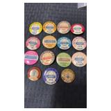 Trolley Union division 241 pin back buttons