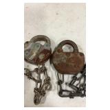 Atchinson Topeka Santa Fe Railroad Padlock & 1