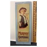 Murphy Harmonika  tin advertising sign