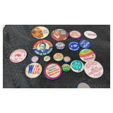 Group of political pinbacks and more