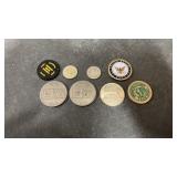8 Various tokens & medallions