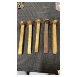 5  railroad spikes