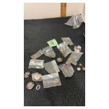 Miscellaneous railroad buttons , pins and more
