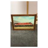 Railroad Framed picture looks like a Burlington
