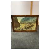 Railroad Framed picture Chicago, Burlington, &