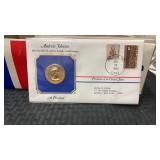 Andrew Johnson 17th US presidential covers, metal