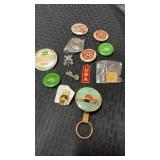 Group of miscellaneous railroad pin backs and