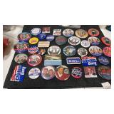 Group of miscellaneous political pin backs