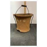 Vintage Foldable Canvas Bucket.  Used by New York