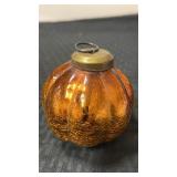 Antique German   Kugel crackle glass   Christmas