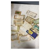 Vintage Railroad Tickets, Mostly Southern Pacific