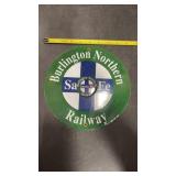 Repop. Burlington Northern Santa Fe Metal sign