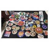 Group of miscellaneous political pin backs