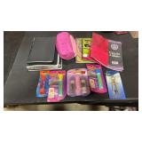 Misc. kids school items.  Note pads, calendars, &