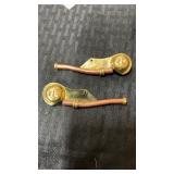 Maritime copper and brass boatswains whistle