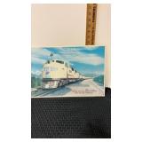 Union Pacific tin sign. Repro