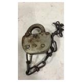 Atchinson Topeka Santa Fe Railroad Padlock No Key