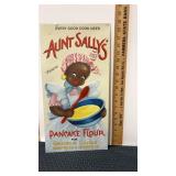 Aunt Sallyï¿½s pancake flour advertising tin sign