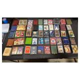 50 deck sets of playing cards.  Some sealed