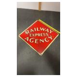 Pepop. Railway metal sign. Approx. 12ï¿½x12ï¿½
