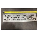 Repop Metal sign approx. size 3ï¿½x11.5ï¿½