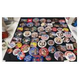 Group of miscellaneous political pin backs