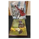 Cardinal blanket sealed in pkg and bird book