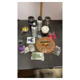 Misc. Group of railroad tumblerï¿½s, mug, light,