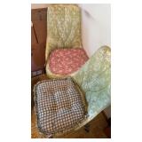 2 Vintage Padded Kitchen Chairs