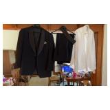 Tuxedo Black with white shirt unknown size