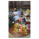 Miscellaneous Christmas lights and tree table