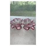 Mikasa pink crystal rosella double relish/ mint/