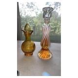 Avon Opalique candlestick cologne bottle with