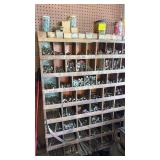 Wall of miscellaneous hardware cabinet not