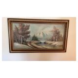 Wall Hang pictures.  1 of a mountain scene