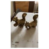 Set of Brass Squirrels aprox. 5.25" tall