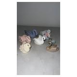 Group of miscellaneous swan dishes
