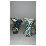 2 decorative  ceramic vases
