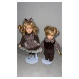2 Wyndham lane dolls Heidi & Eric porcelain doll