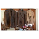 3 suit jackets unknown size