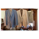 2 jackets, 1 vest, & pants unknown size