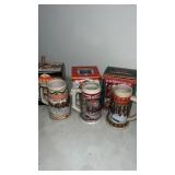 3. Budweiser Beer  Steins in original boxes.