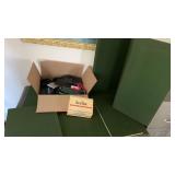 Table covers, cigar box, glasses cases, & more
