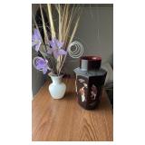 2 flower vases aprox.12.5"x7"