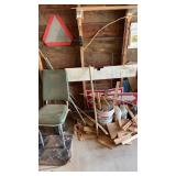 Vintage chair, scrap wood, and more