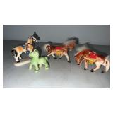Vintage ceramic Japan horses and more