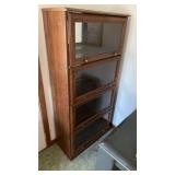 Vintage wood Barrister Bookcase with 4 stacking